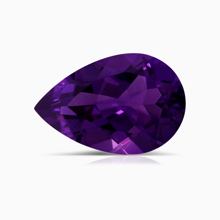 2.73 Carat GIA Certified Pear Amethyst