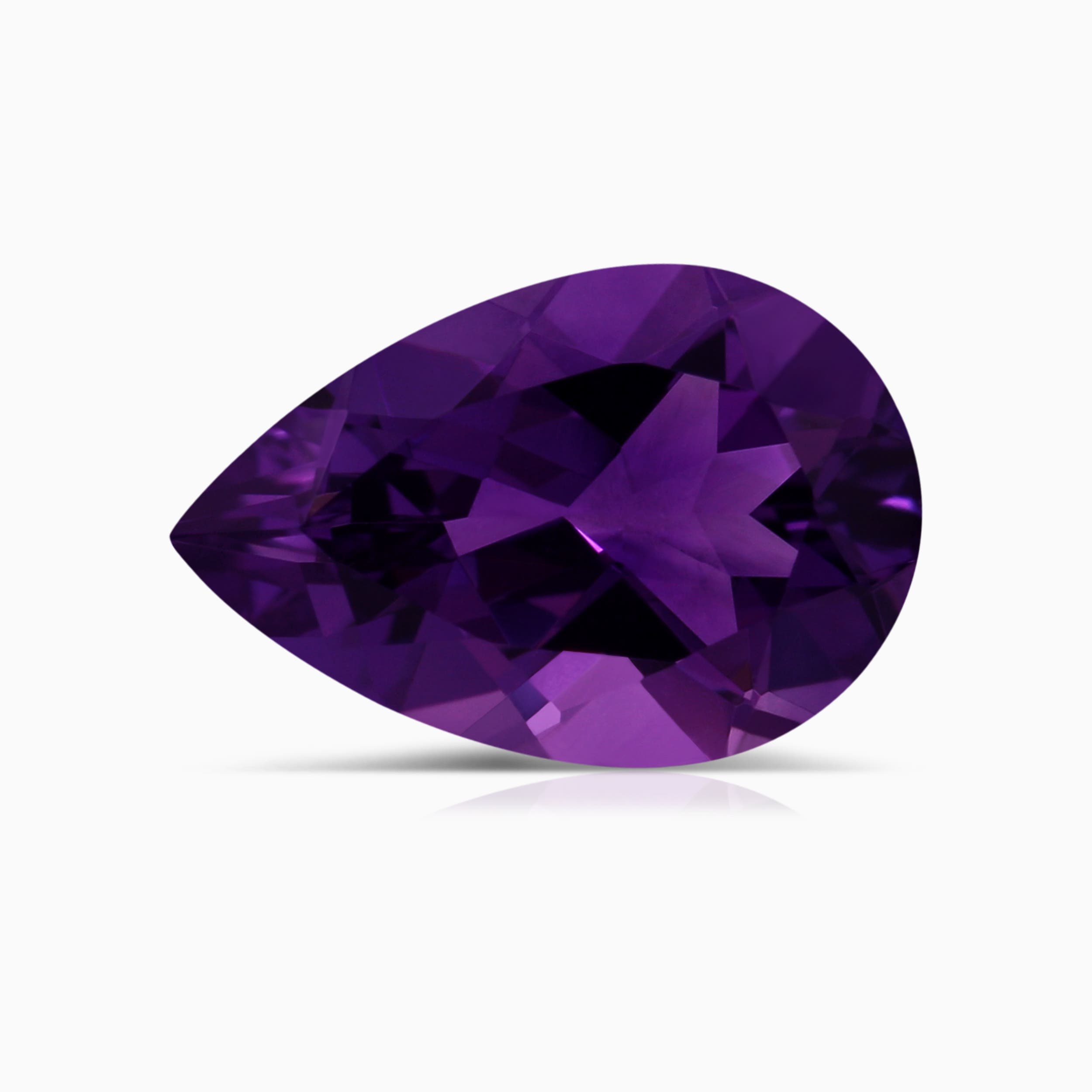 12.04x8.11x5.34mm Pear Amethyst