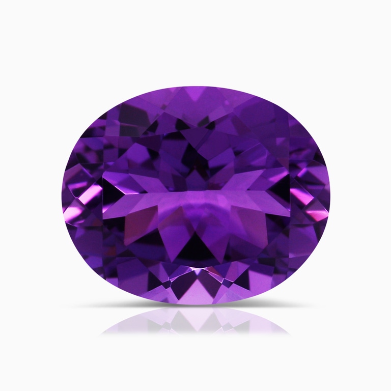 3.37 Carat GIA Certified Oval Amethyst