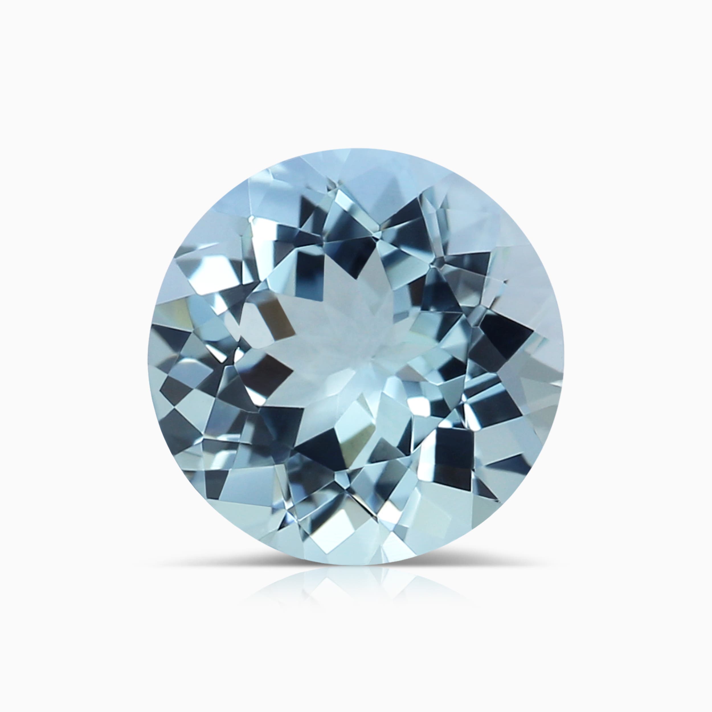 8.04x8.01x4.64mm Round Aquamarine