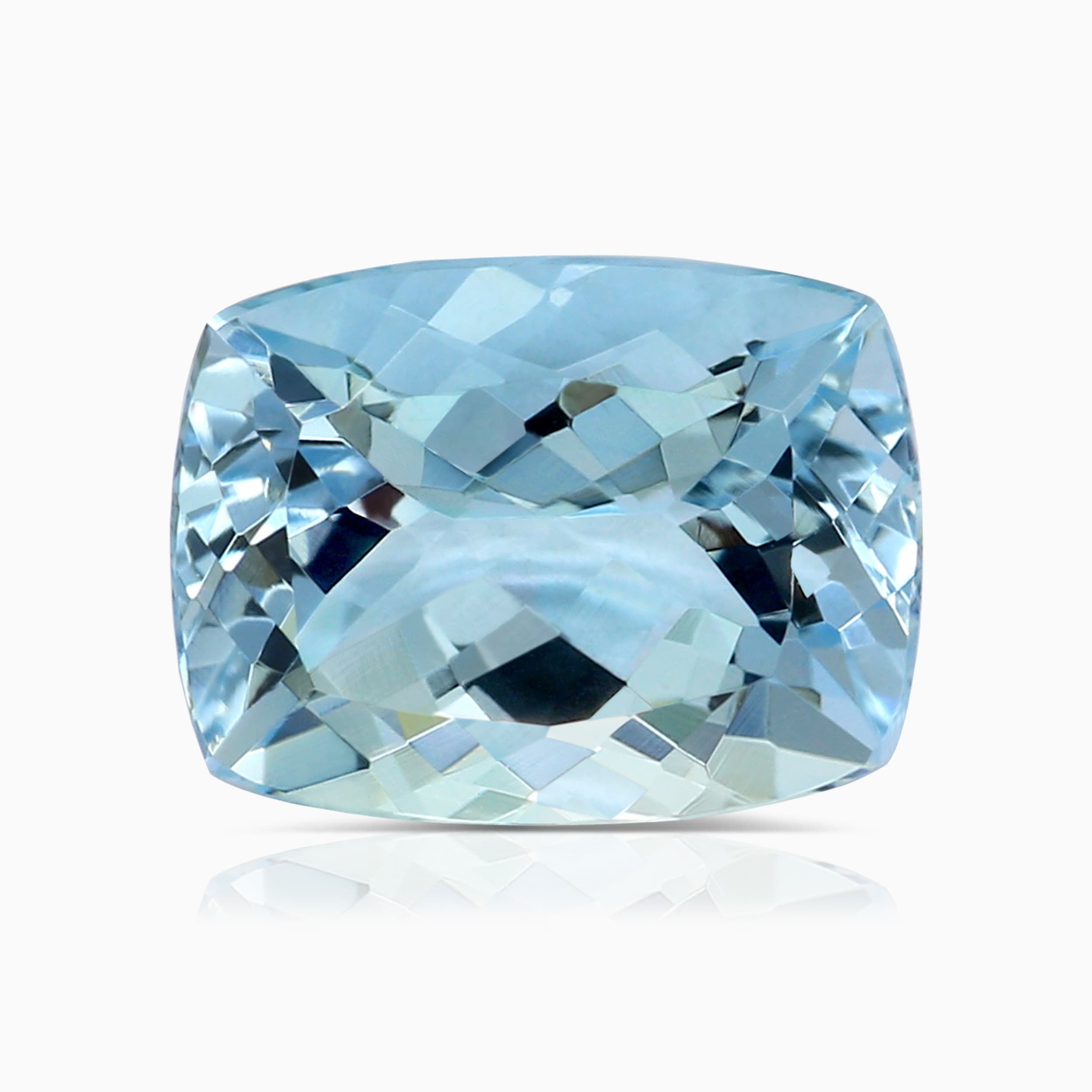 8.97x6.86x4.69mm Cushion Rectangular Aquamarine