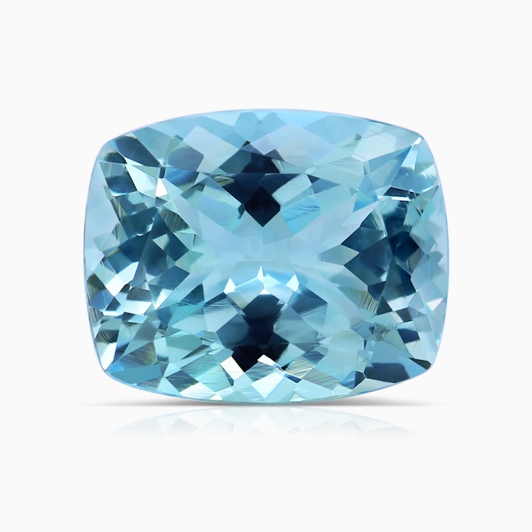 3.50 Carat GIA Certified Cushion Rectangular Aquamarine