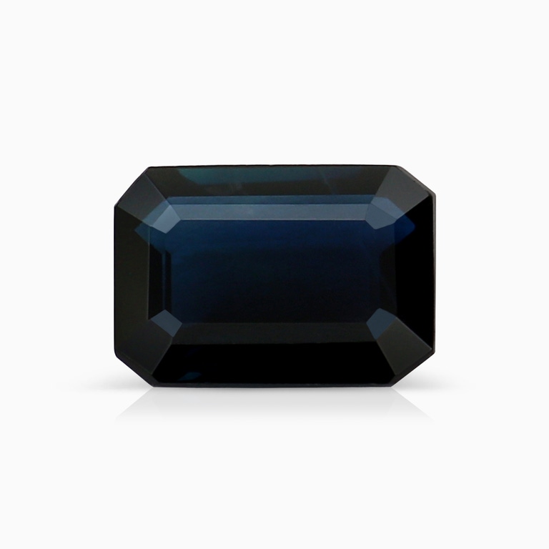 1.09 Carat Emerald Cut Blue Sapphire