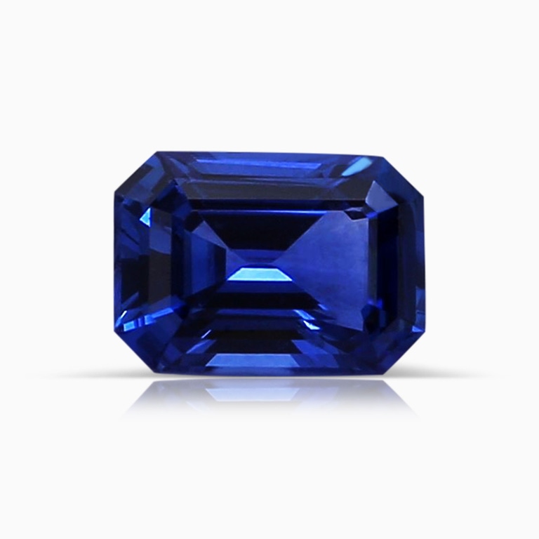 1.11 Carat GIA Certified Emerald Cut Ceylon Blue Sapphire