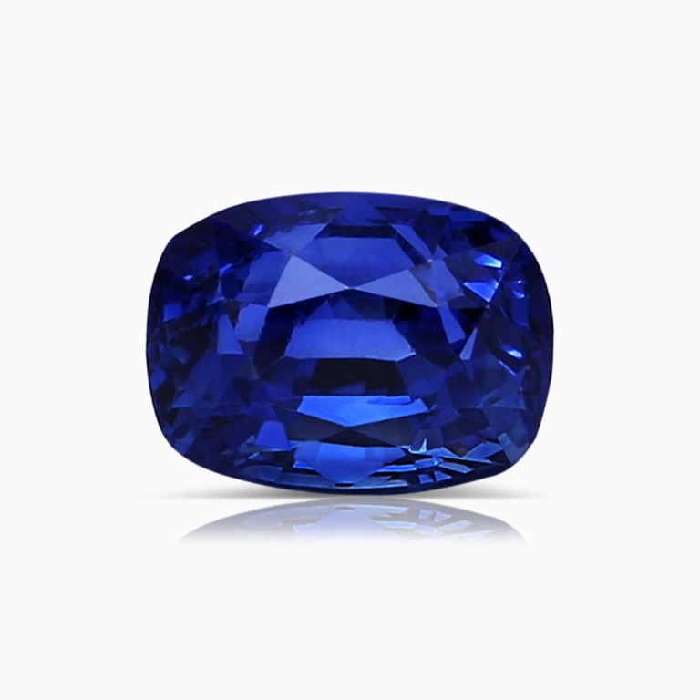 2.03 Carat GIA Certified Madagascar Cushion Rectangular Blue Sapphire