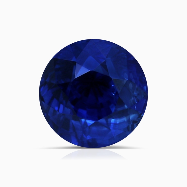 1.60 Carat Round Blue Sapphire