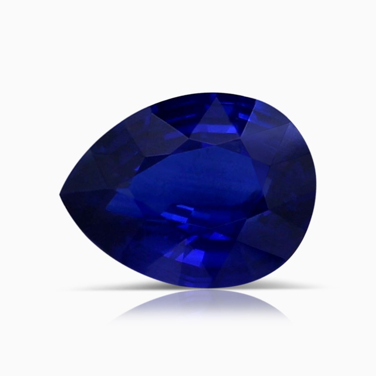 2.05 Carat GIA Certified Pear Ceylon Royal Blue Sapphire