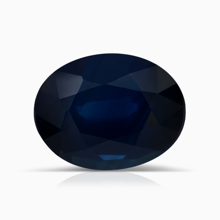 5.67 Carat Oval Blue Sapphire