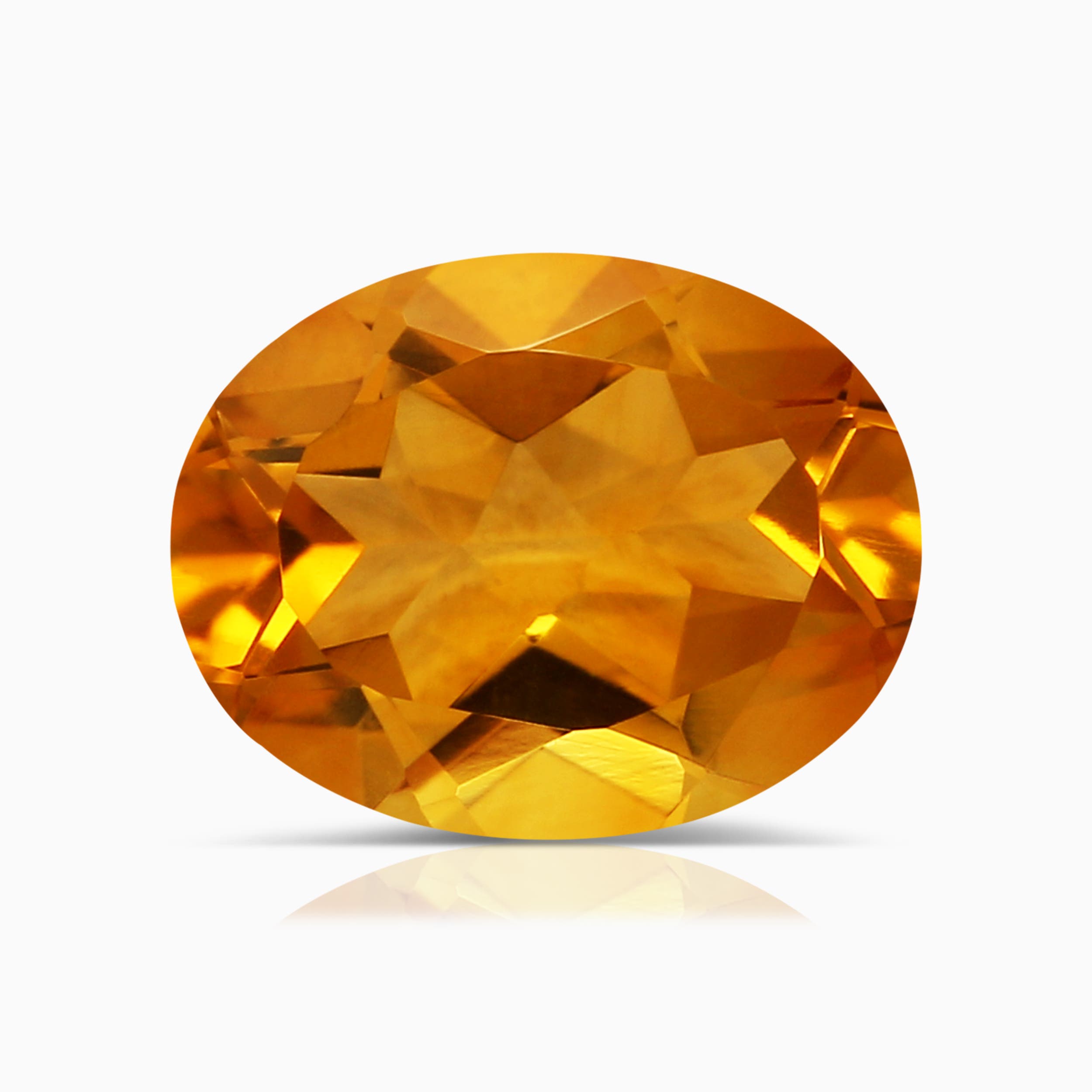 9.14x7.10x4.39mm Oval Citrine