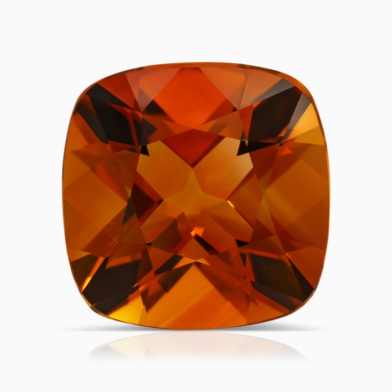 6.29 Carat GIA Certified Cushion Citrine