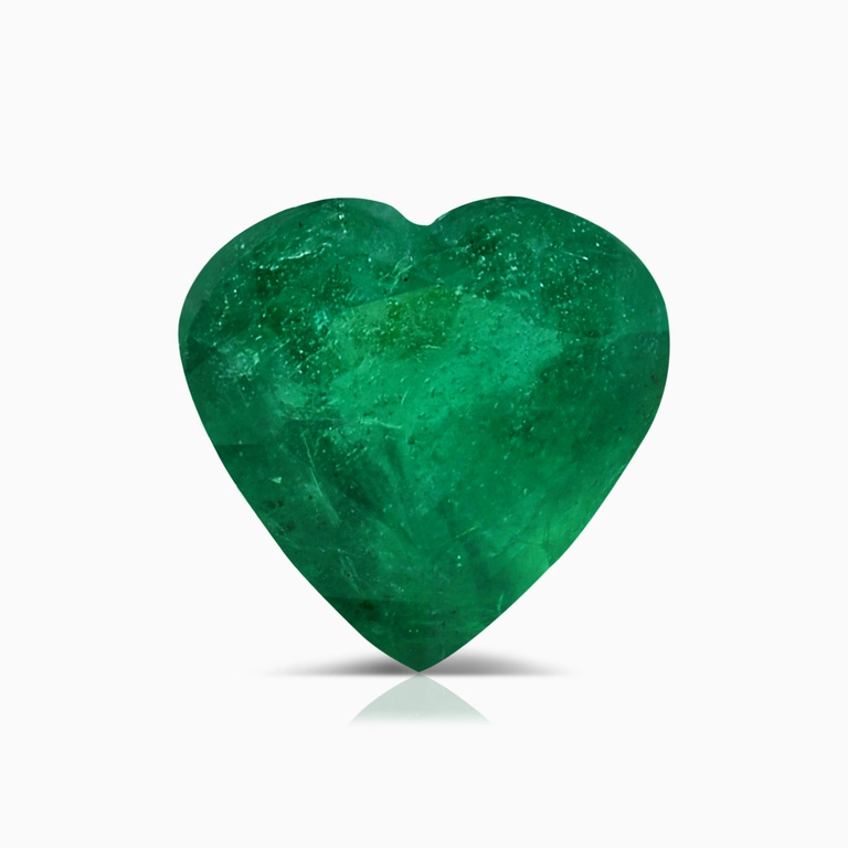 1.57 Carat GIA Certified Heart Emerald