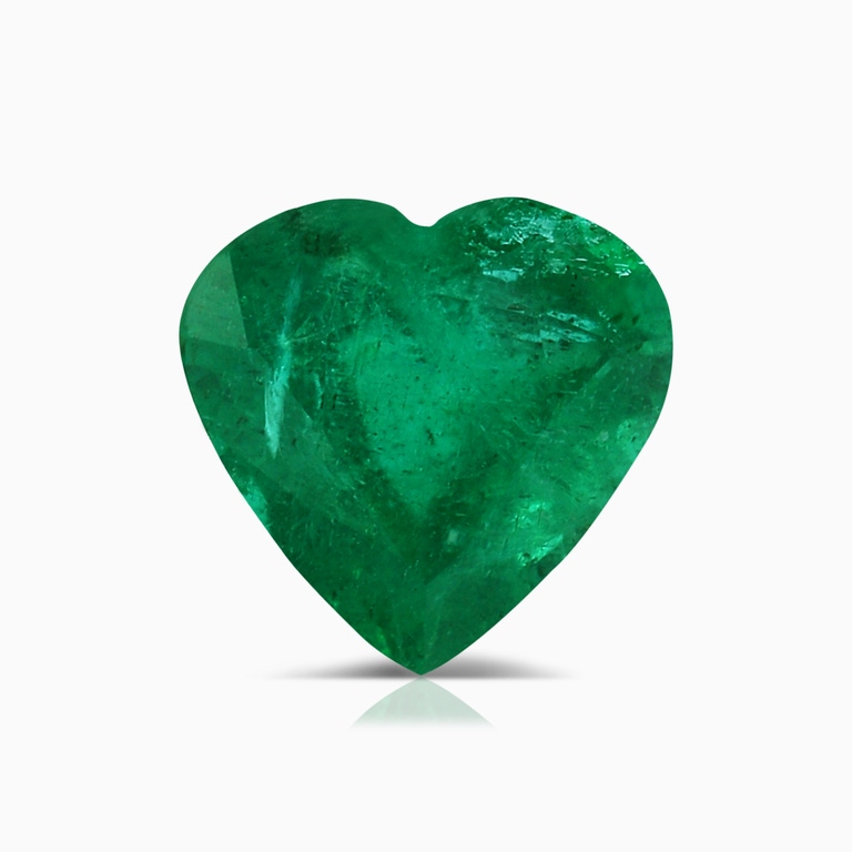 1.62 Carat GIA Certified Heart Emerald