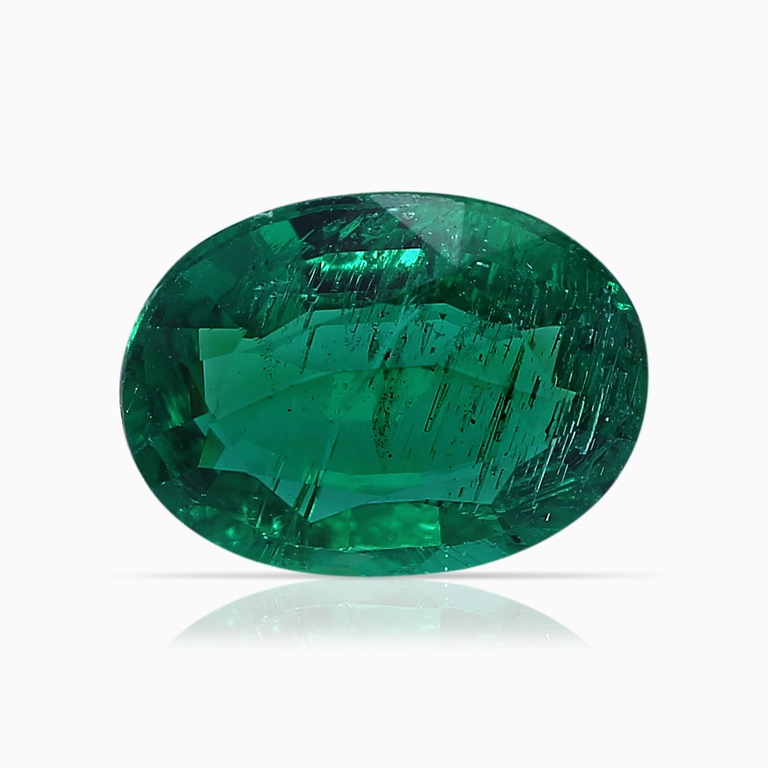 2.18 Carat GIA Certified Oval Emerald