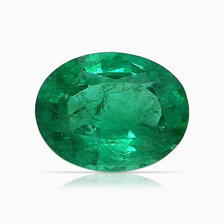 1.67 Carat GIA Certified Oval Emerald