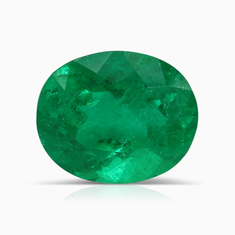 2.19 Carat GIA Certified Oval Colombian Emerald