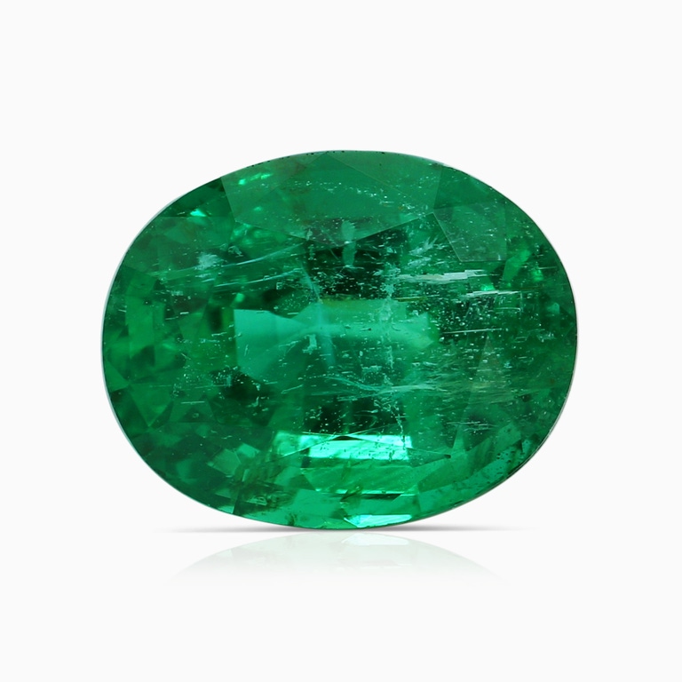 6.17 Carat GIA Certified Oval Emerald