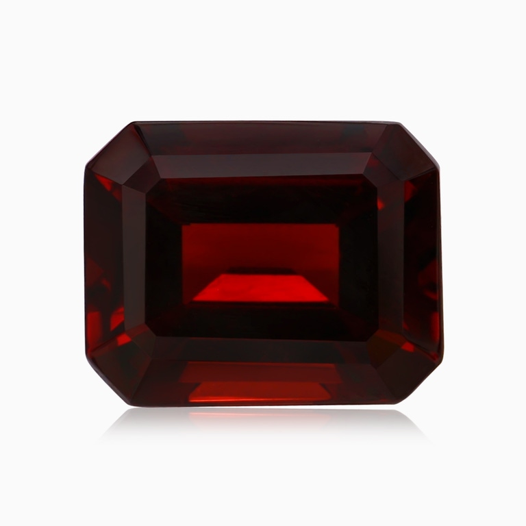 3.70 Carat GIA Certified Emerald Cut Garnet