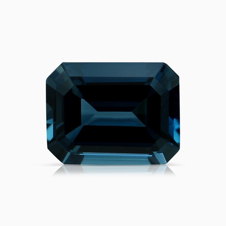 1.84 Carat GIA Certified Emerald Cut London Blue Topaz