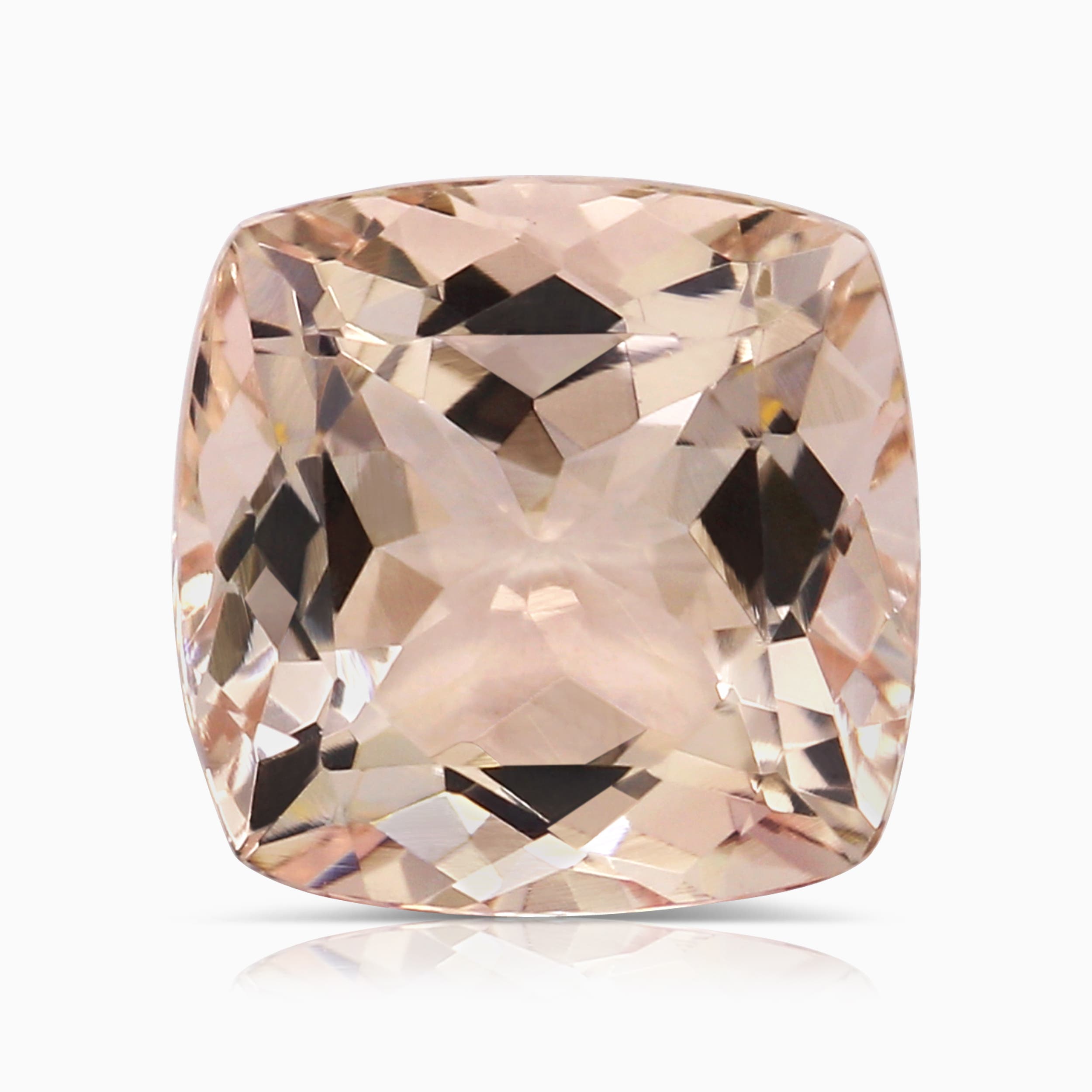 8.75x8.71x5.93mm Cushion Morganite