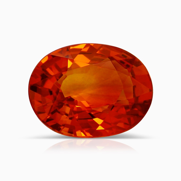 2.26 Carat Oval Orange Sapphire