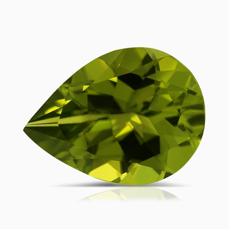 4.48 Carat GIA Certified Pear Peridot