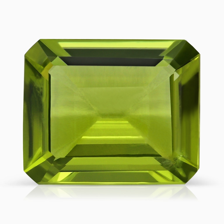5.20 Carat Emerald Cut Peridot