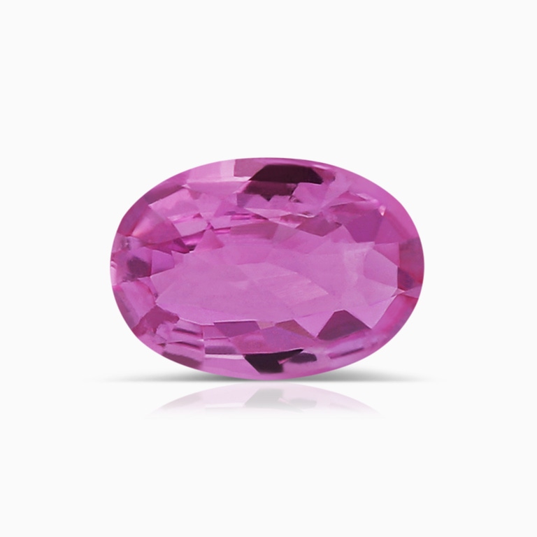 0.78 Carat GIA Certified Oval Pink Sapphire