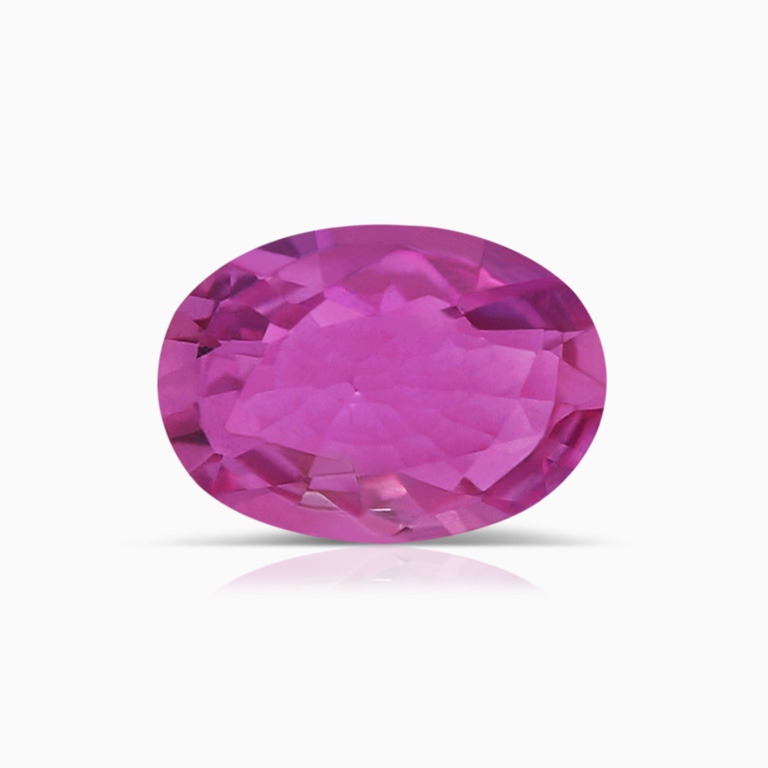 0.74 Carat GIA Certified Oval Pink Sapphire