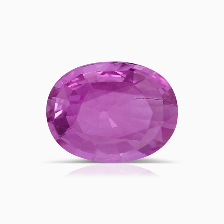 1.24 Carat GIA Certified Oval Pink Sapphire