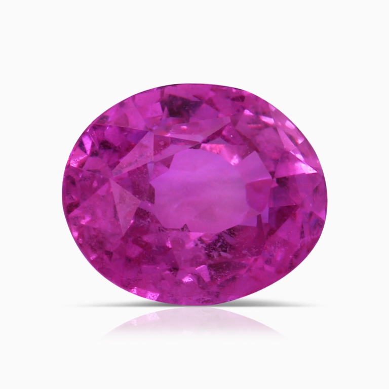 4.88 Carat GIA Certified Oval Pink Sapphire