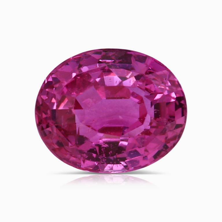 6.08 Carat GIA Certified Oval Pink Sapphire