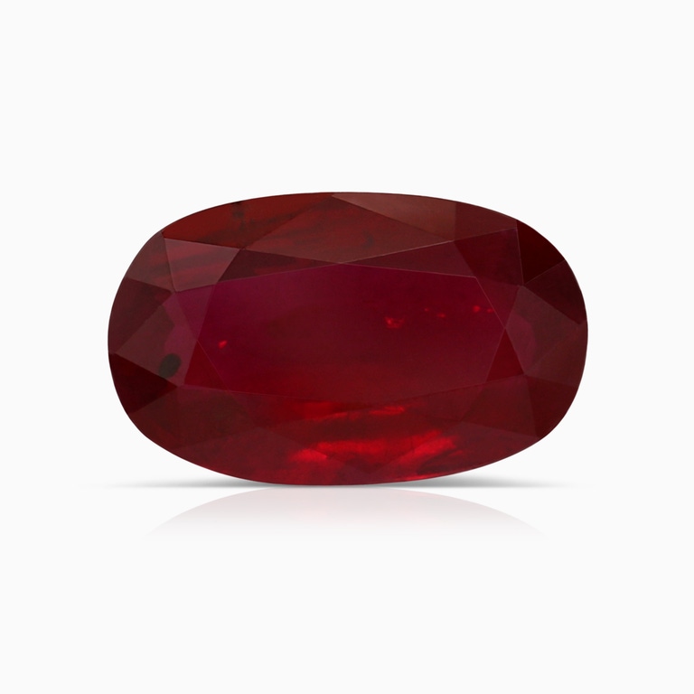 2.05 Carat Cushion Rectangular Ruby