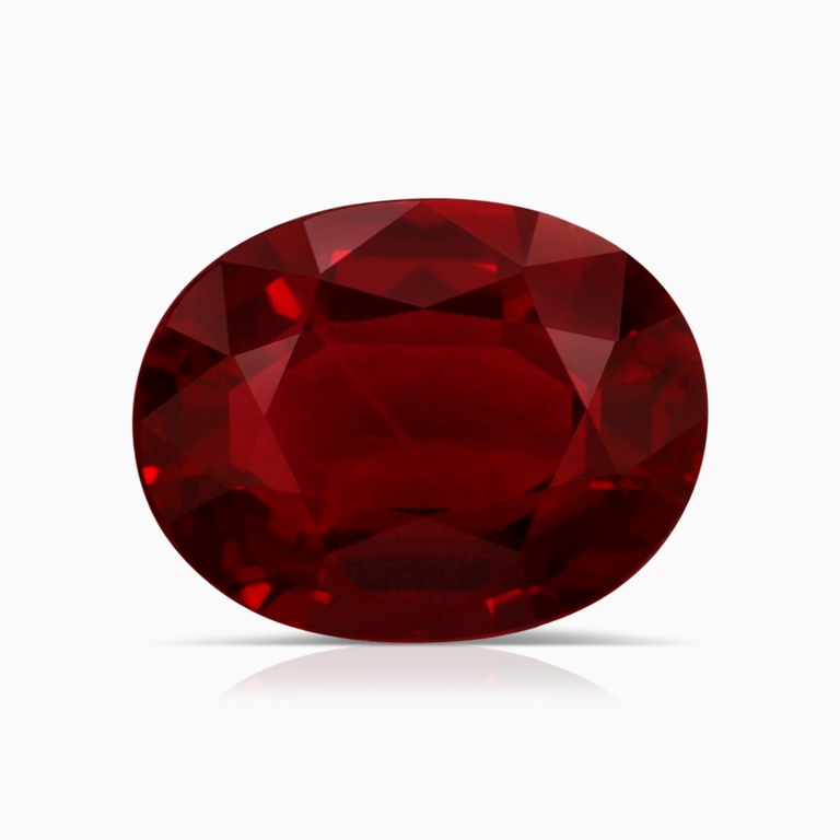 3.14 Carat GIA Certified Oval Ruby