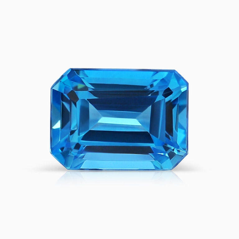 1.45 Carat Emerald Cut Swiss Blue Topaz