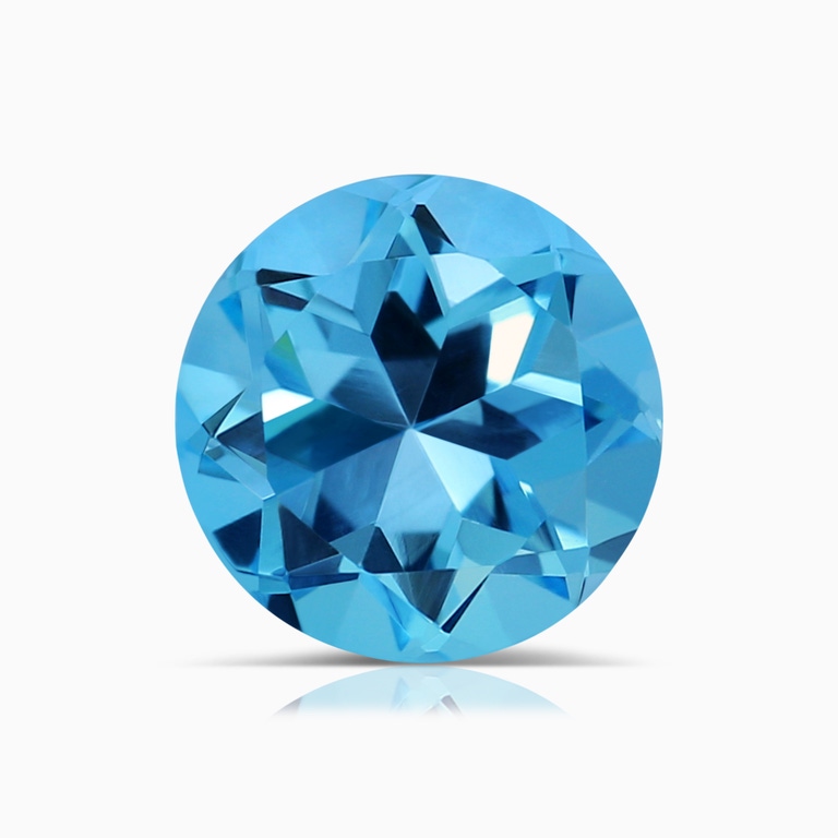 1.93 Carat GIA Certified Round Swiss Blue Topaz