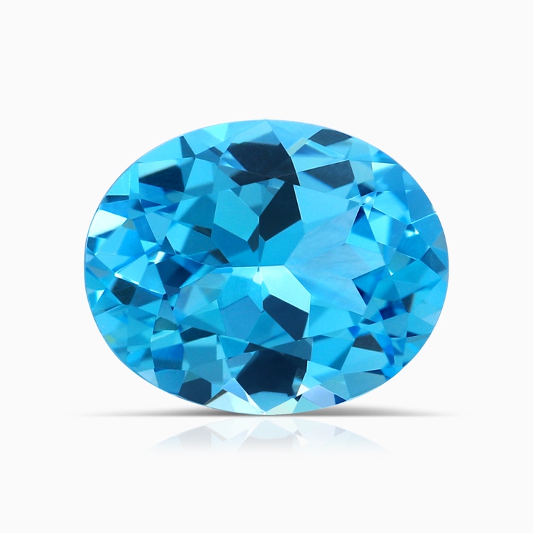 4.04 Carat Oval Swiss Blue Topaz