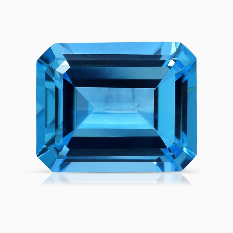 5.00 Carat GIA Certified Emerald Cut Swiss Blue Topaz