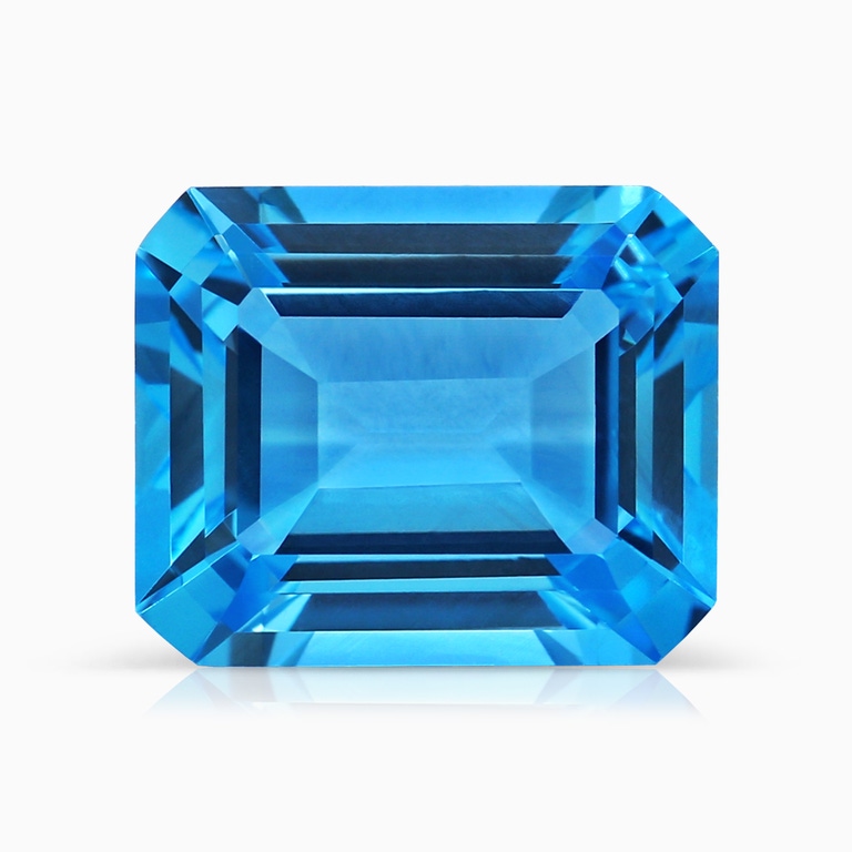 5.36 Carat Emerald Cut Swiss Blue Topaz