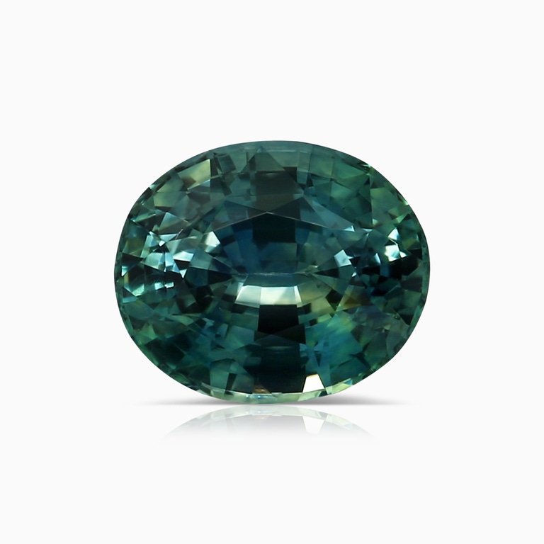 2.31 Carat GIA Certified Oval Teal Montana Sapphire