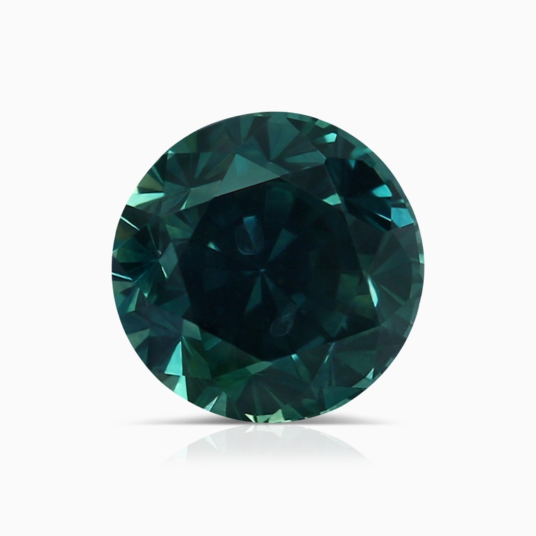2.48 Carat Round Teal Montana Sapphire