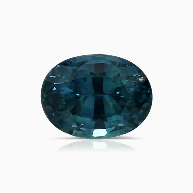 2.03 Carat GIA Certified Oval Teal Montana Sapphire