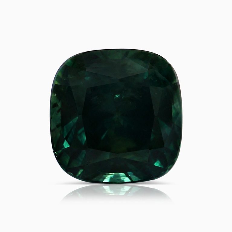 3.02 Carat GIA Certified Cushion Teal Montana Sapphire