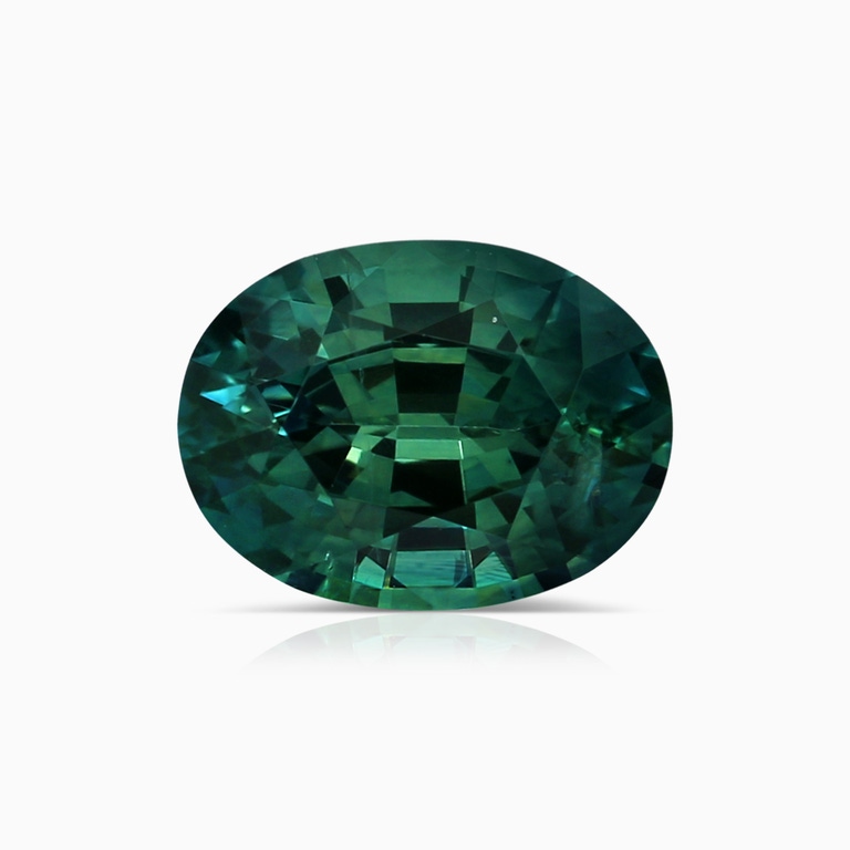 1.74 Carat GIA Certified Oval Teal Montana Sapphire