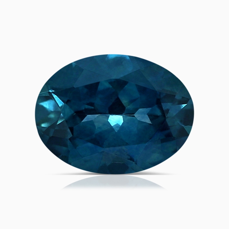 1.57 Carat Oval Teal Montana Sapphire