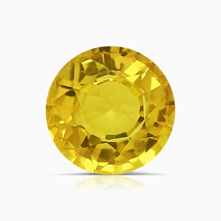 1.07 Carat GIA Certified Round Yellow Sapphire