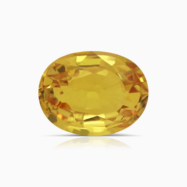 1.55 Carat GIA Certified Oval Yellow Sapphire