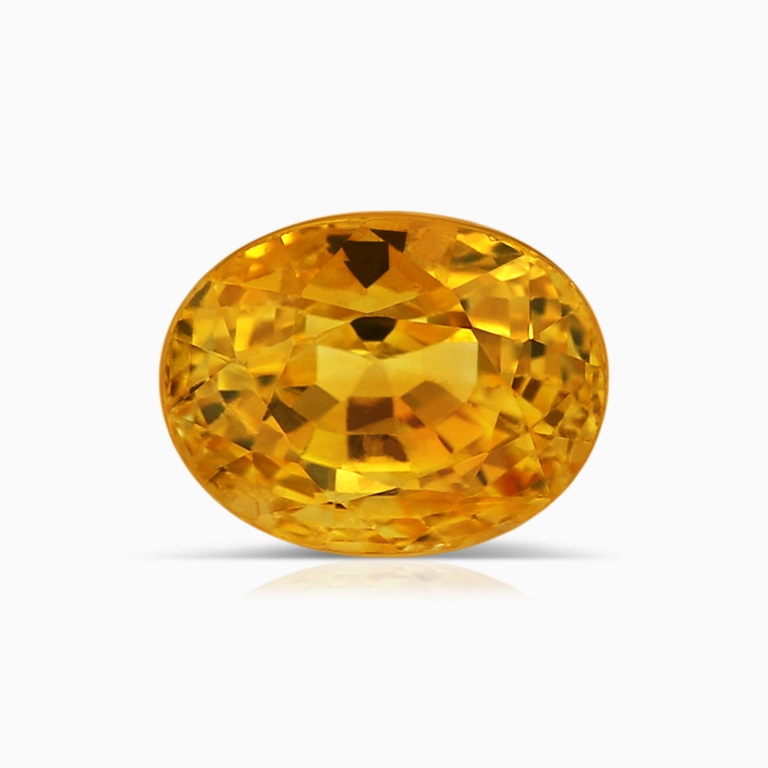 2.11 Carat GIA Certified Oval Yellow Sapphire