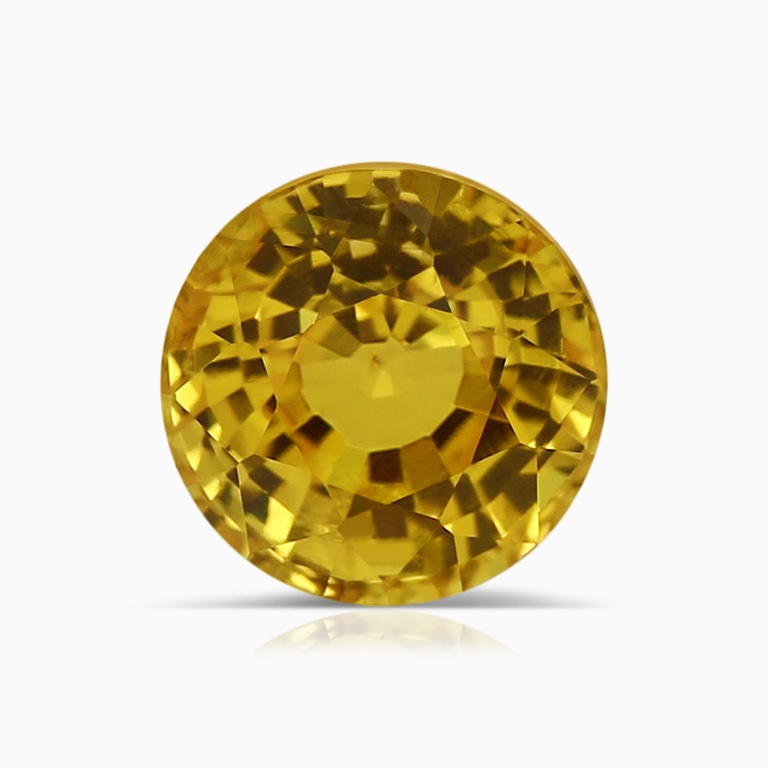 2.10 Carat GIA Certified Round Yellow Sapphire