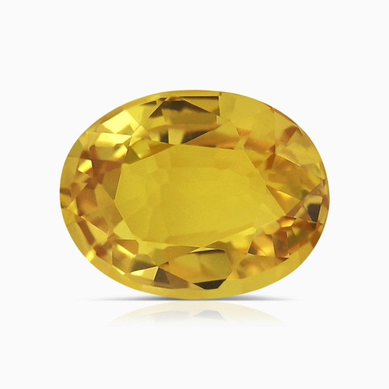 2.46 Carat GIA Certified Oval Yellow Sapphire