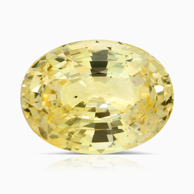 8.19 Carat GIA Certified Oval Yellow Sapphire